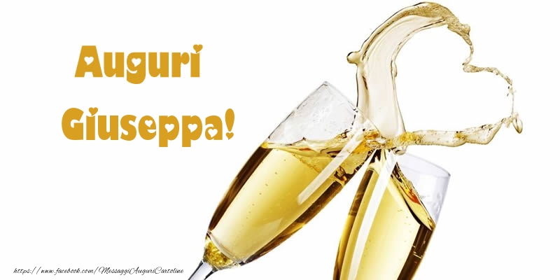 Cartoline di auguri - Champagne | Auguri Giuseppa!