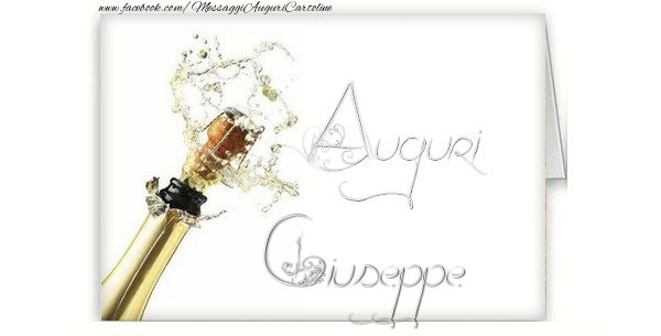Cartoline di auguri - Champagne | Auguri, Giuseppe