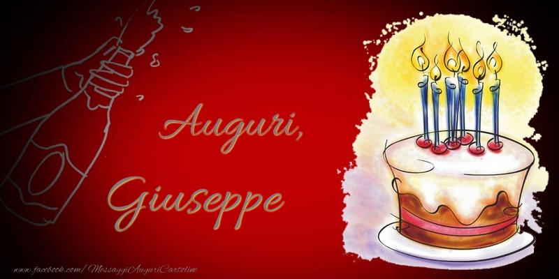 Cartoline di auguri - Torta | Auguri, Giuseppe
