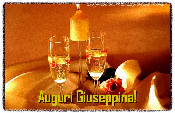 Cartoline di auguri - Champagne | Auguri Giuseppina