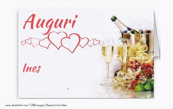 Cartoline di auguri - Champagne | Auguri, Ines!