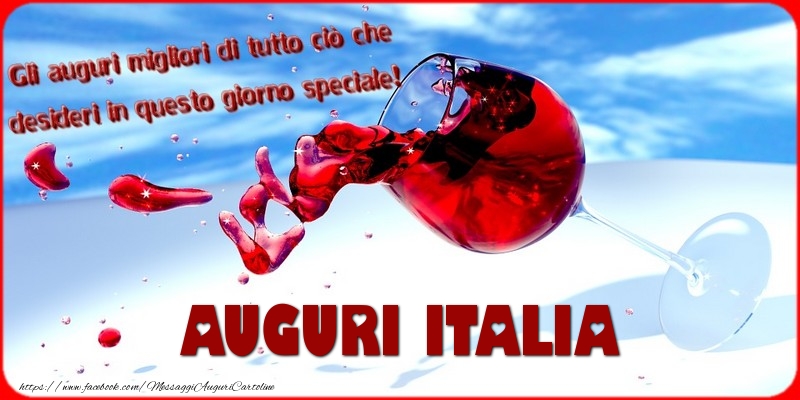 Cartoline di auguri - Tanti auguri  Italia