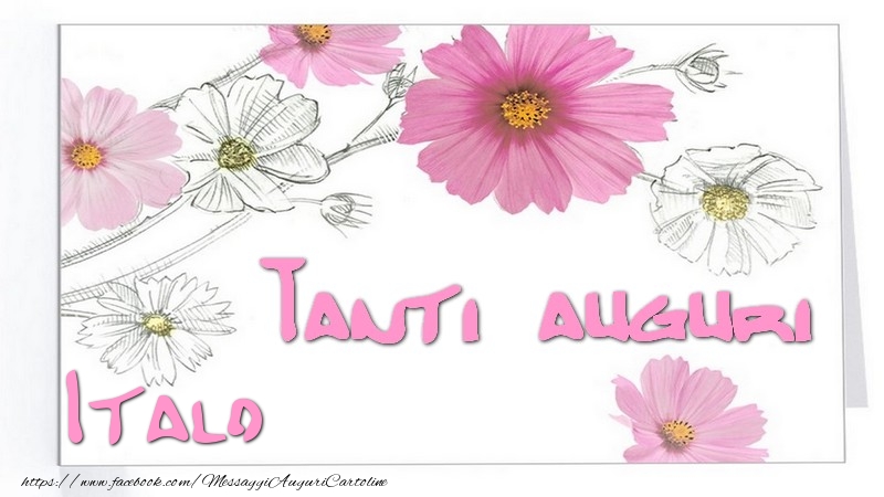 Cartoline di auguri - Tanti  auguri Italo