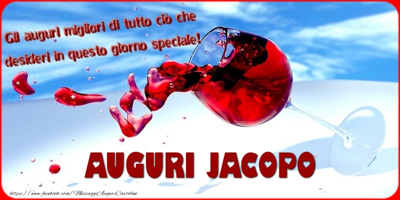 Cartoline di auguri - Tanti auguri  Jacopo