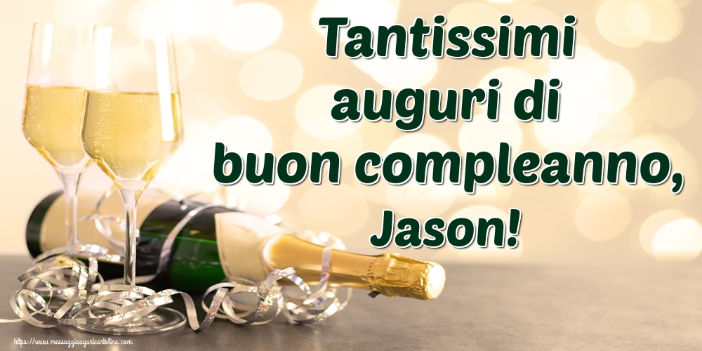 Cartoline di auguri - Tantissimi auguri di buon compleanno, Jason!