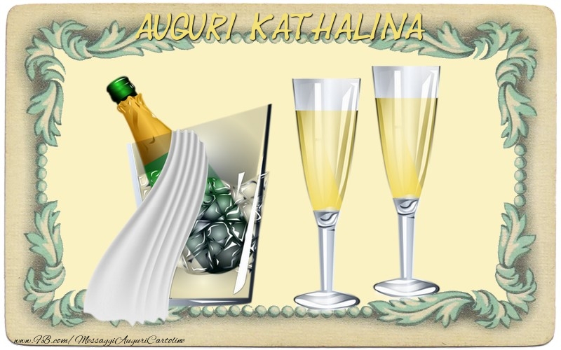 Cartoline di auguri - Champagne | Auguri Kathalina