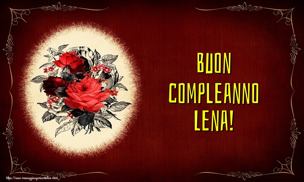Cartoline di auguri - Buon compleanno Lena!