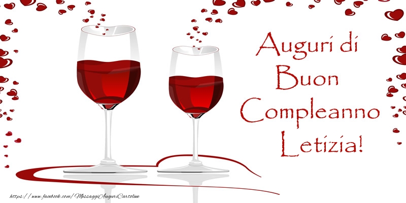 Cartoline di auguri - Champagne | Auguri di Buon Compleanno Letizia!