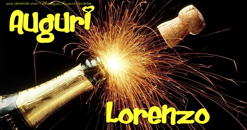 Cartoline di auguri - Champagne | Auguri Lorenzo