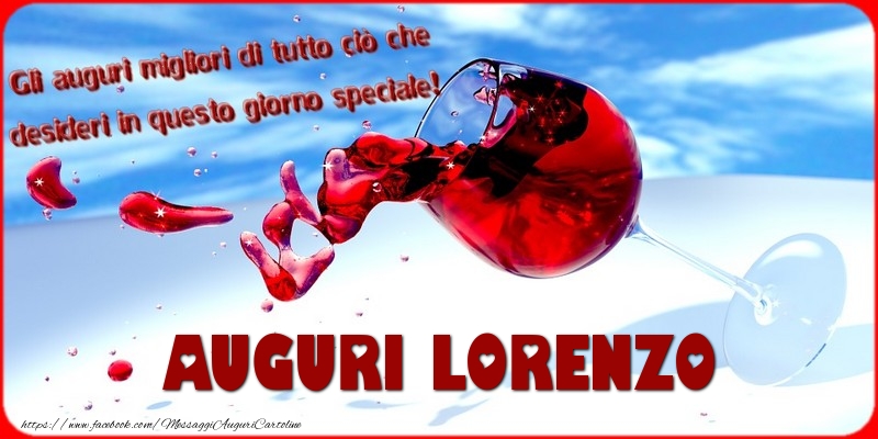 Cartoline di auguri - Tanti auguri  Lorenzo