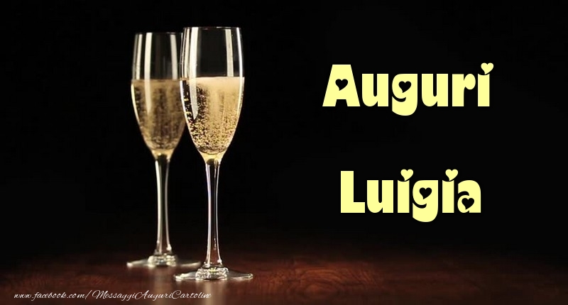 Cartoline di auguri - Champagne | Auguri Luigia