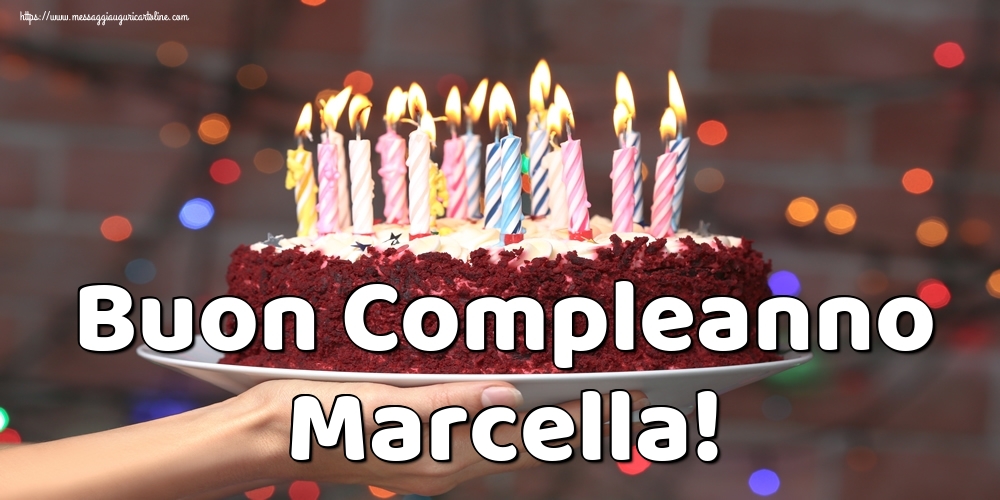 Cartoline di auguri - Torta | Buon Compleanno Marcella!
