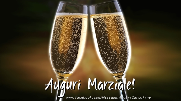 Cartoline di auguri - Champagne | Auguri Marziale!