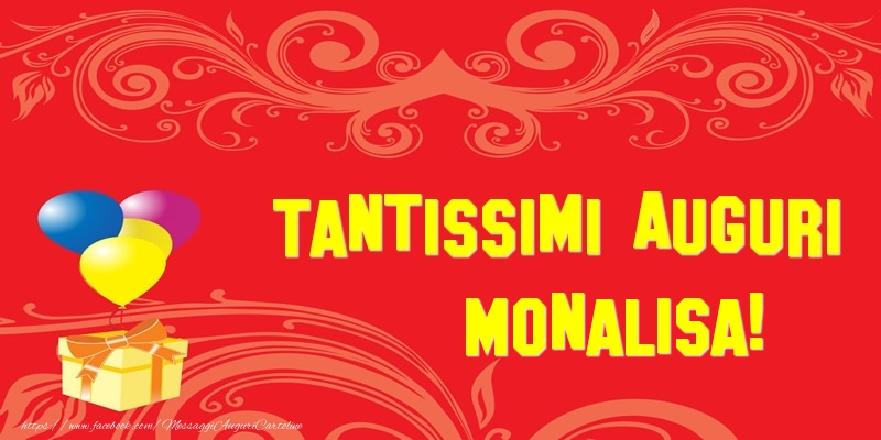Cartoline di auguri - Tantissimi Auguri Monalisa!