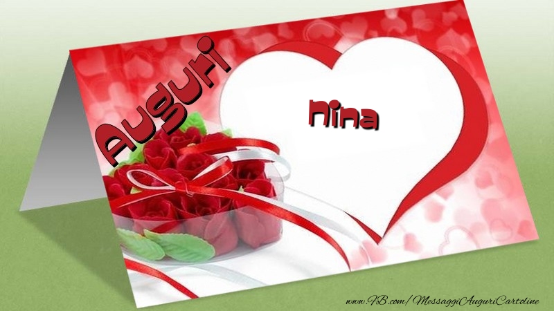Cartoline di auguri - Auguri Nina
