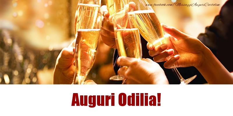 Cartoline di auguri - Champagne | Auguri Odilia!