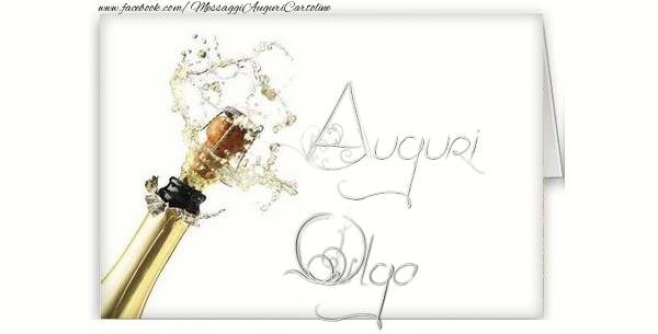 Cartoline di auguri - Champagne | Auguri, Olga