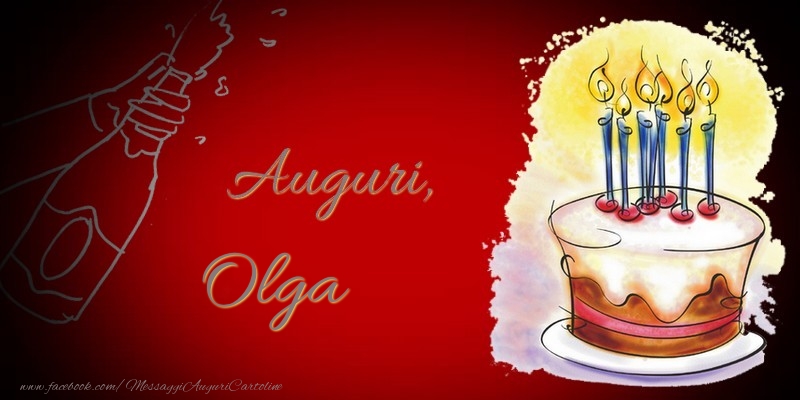 Cartoline di auguri - Auguri, Olga