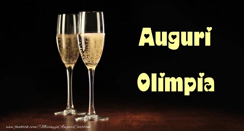 Cartoline di auguri - Champagne | Auguri Olimpia