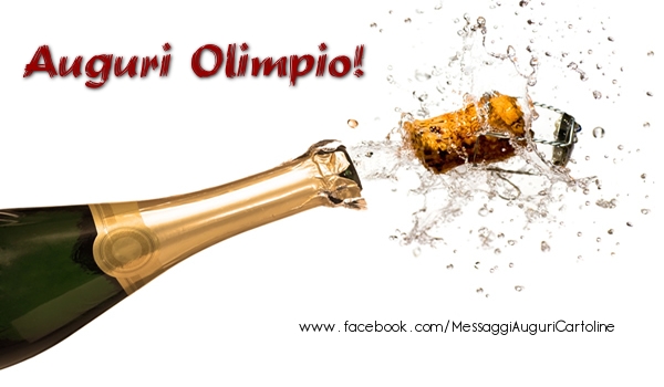 Cartoline di auguri - Champagne | Auguri Olimpio!