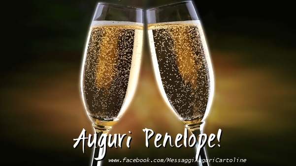 Cartoline di auguri - Champagne | Auguri Penelope!