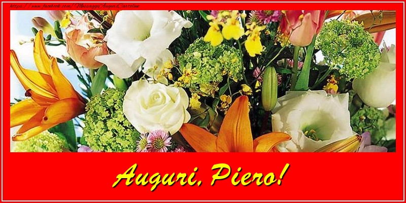 Cartoline di auguri - Auguri, Piero!