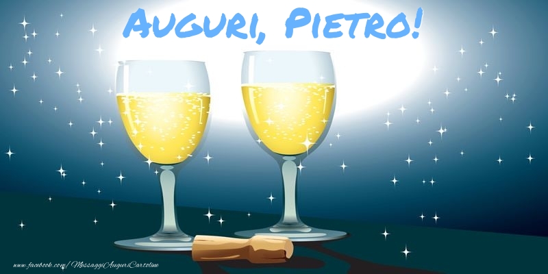 Cartoline di auguri - Champagne | Auguri, Pietro!