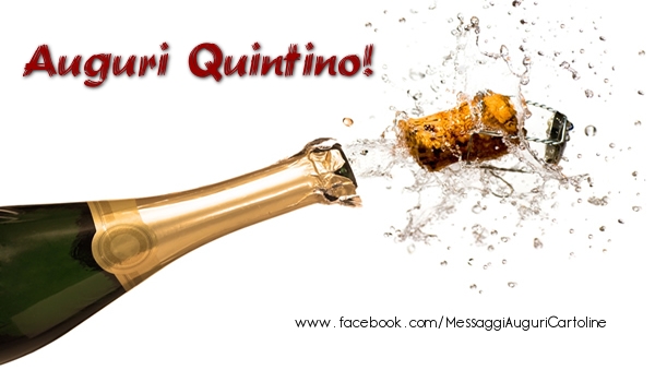 Cartoline di auguri - Champagne | Auguri Quintino!