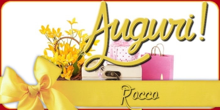 Cartoline di auguri - Fiori & Regalo & Torta | Auguri Rocco