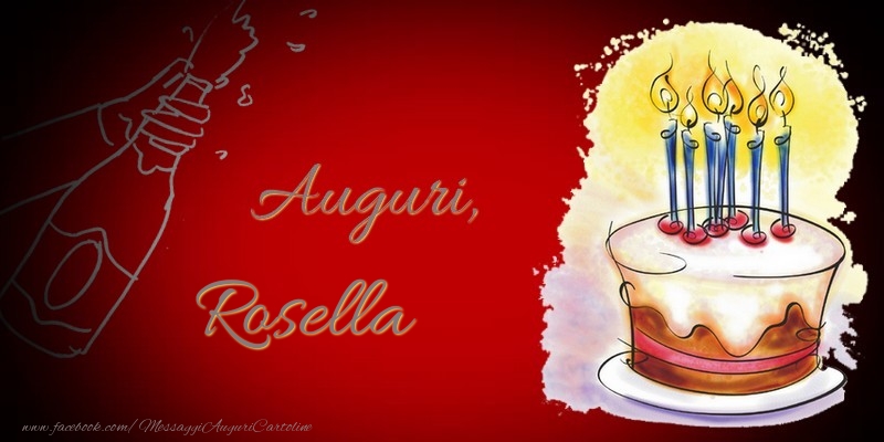 Cartoline di auguri - Auguri, Rosella