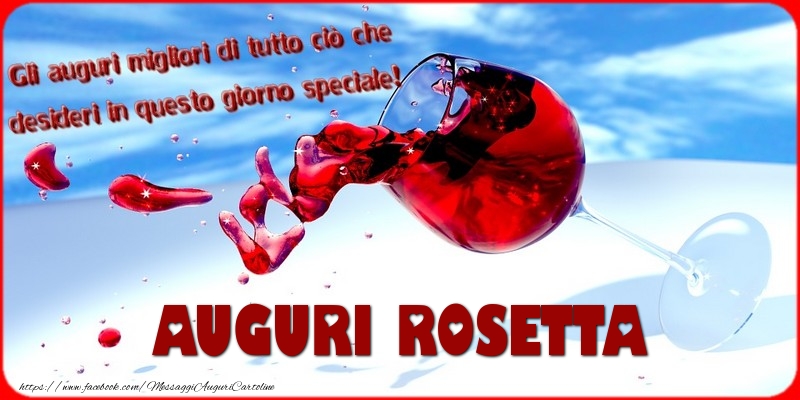 Cartoline di auguri - Tanti auguri  Rosetta