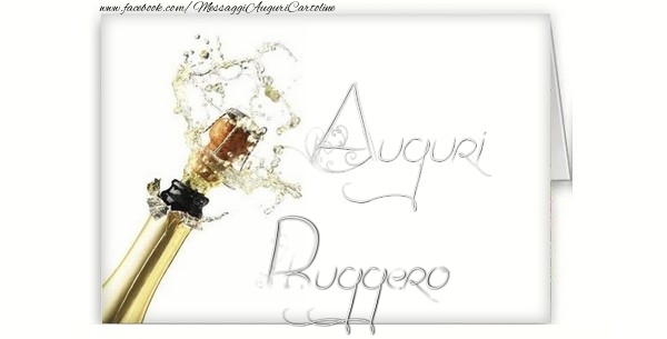 Cartoline di auguri - Champagne | Auguri, Ruggero