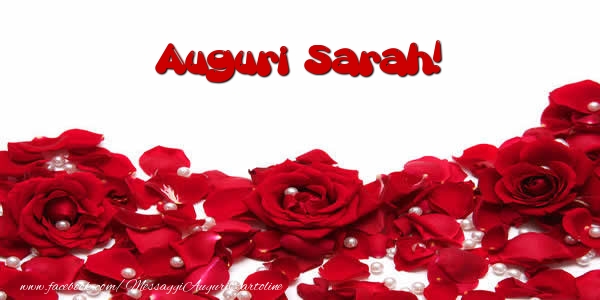 Cartoline di auguri - Auguri  Sarah!