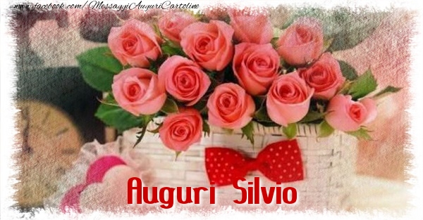 Cartoline di auguri - Mazzo Di Fiori & Rose | Auguri Silvio