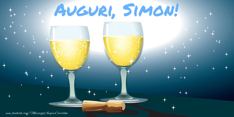 Cartoline di auguri - Champagne | Auguri, Simon!