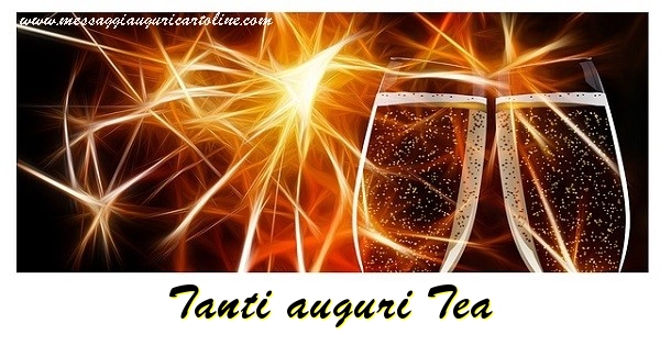 Cartoline di auguri - Champagne | Tanti auguri Tea