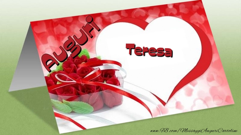Cartoline di auguri - Regalo & Rose | Auguri Teresa