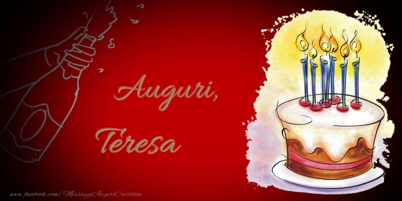 Cartoline di auguri - Auguri, Teresa