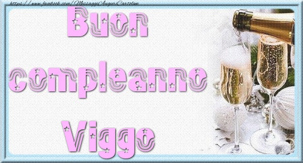 Cartoline di auguri - Champagne | Buon compleanno Viggo
