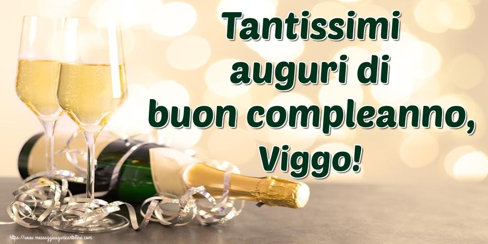 Cartoline di auguri - Champagne | Tantissimi auguri di buon compleanno, Viggo!