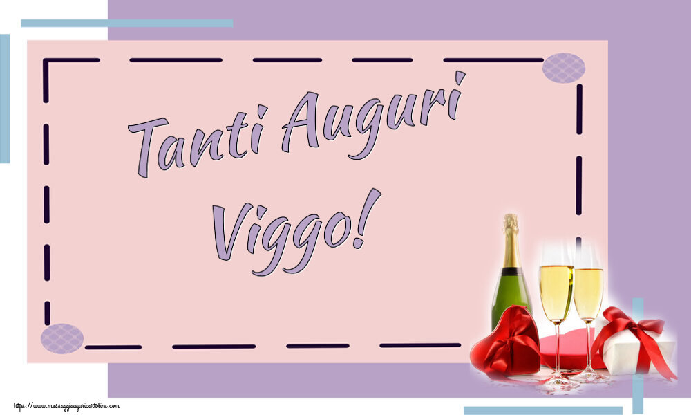 Cartoline di auguri - Champagne | Tanti Auguri Viggo!
