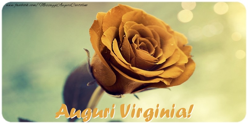 Cartoline di auguri - Rose | Auguri Virginia