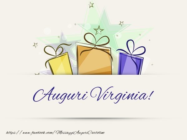 Cartoline di auguri - Auguri Virginia!