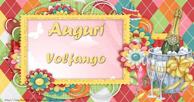 Cartoline di auguri - Champagne & Fiori | Auguri Volfango