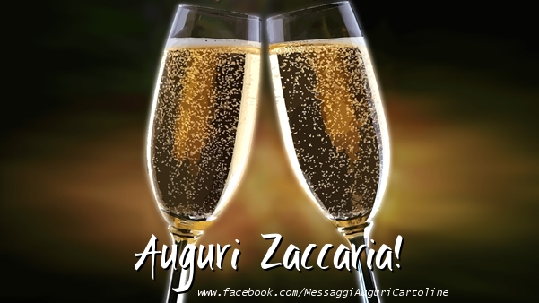 Cartoline di auguri - Champagne | Auguri Zaccaria!