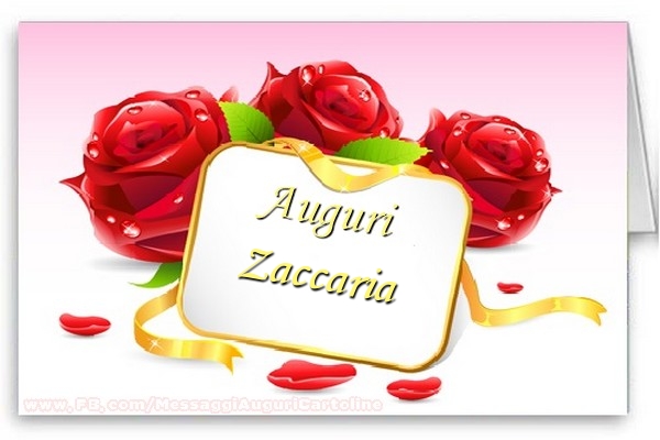Cartoline di auguri - Auguri, Zaccaria!