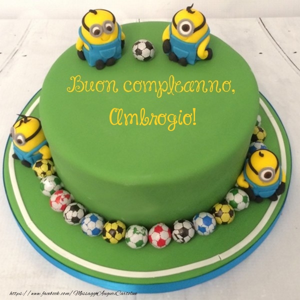 Cartoline per bambini - Torta | Buon compleanno, Ambrogio!