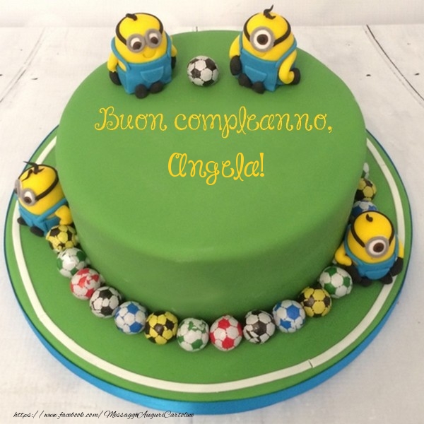Cartoline per bambini - Torta | Buon compleanno, Angela!