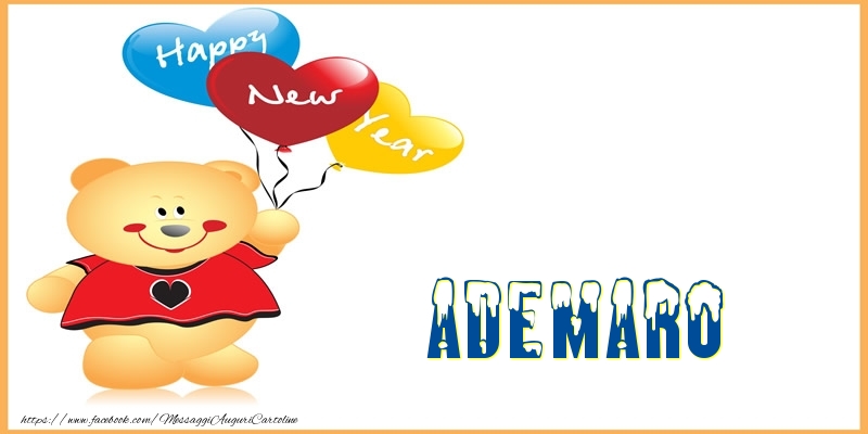  Cartoline di Buon Anno - Animali & Palloncini | Happy New Year Ademaro!