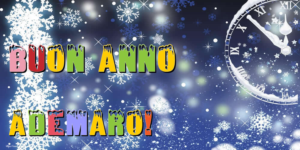 Cartoline di Buon Anno - Buon Anno Ademaro!